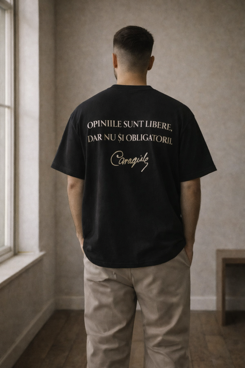 Tricou oversize ESENȚIAL „Caragiale”