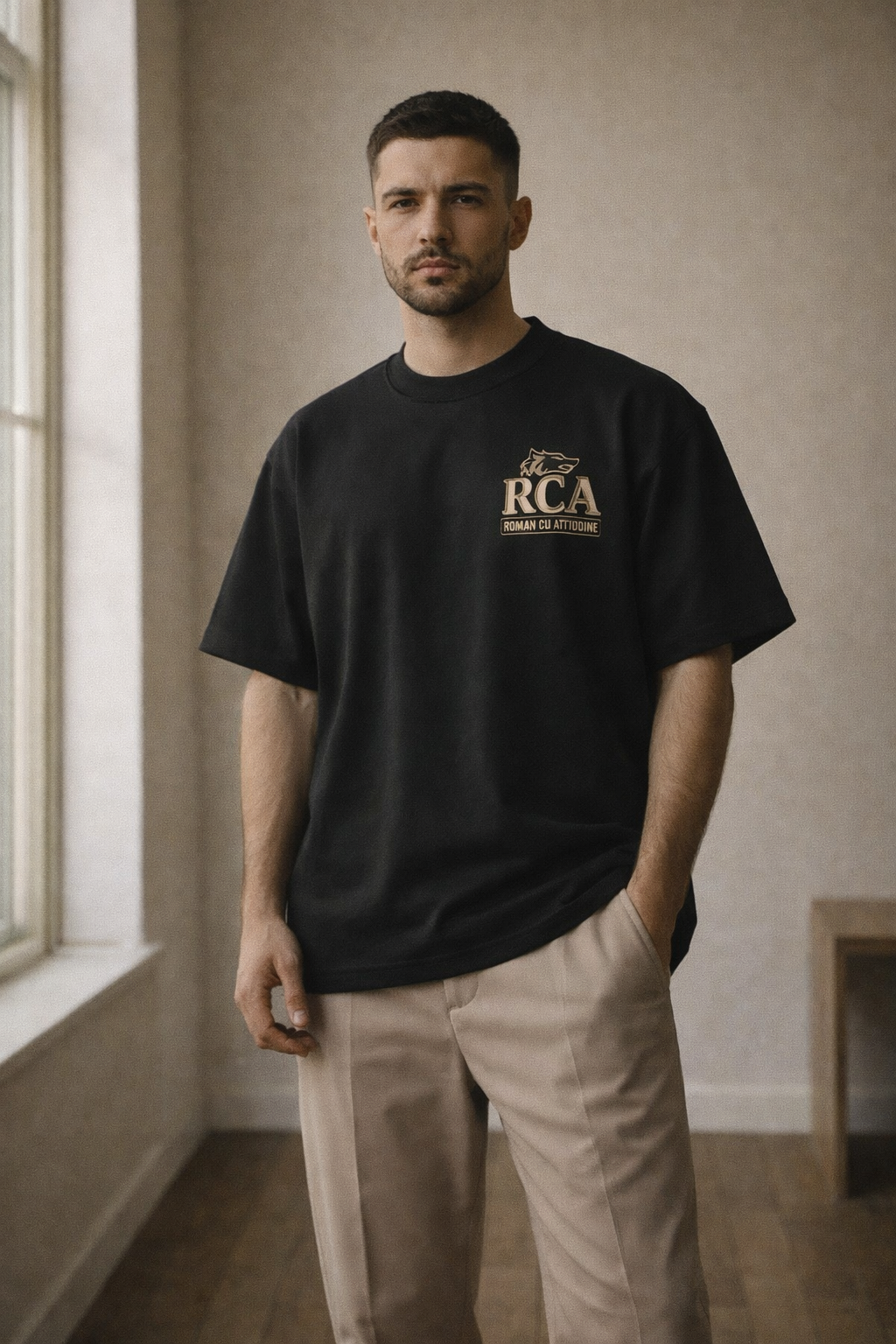 Tricou oversize ESENȚIAL „Caragiale”